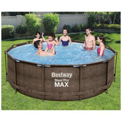 Set Piscina Steel Pro Max Deluxe Series Rotonda 366x100 Cm