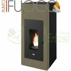 Punto Fuoco - Ilaria Hydro - Termostufa a pellet da 17.5 Kw Tortora precio