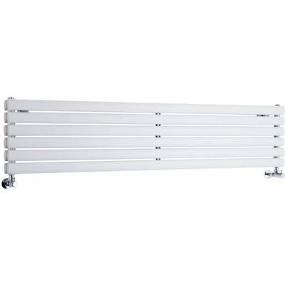 Hudson Reed Revive Radiatore Termoarredo di Design Orizzontale Moderno - Termosifone Con Finitura In Bianco - Design a Colonna Ovale - 354 x 1600 x