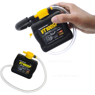Compressore Gonfia E Ripara Vt100 + Flacone Ricambio Liquido Sigillante Pneumati
