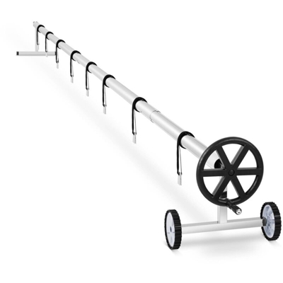 Uniprodo Rullo Avvolgitore per Piscina Copertura Piscine Mobile 3-5,7 m