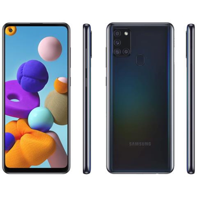 Galaxy A21s Nero 32 GB Dual Sim Display 6.5'' HD+ Slot Micro SD Fotocamera 48 Mpx Android Vodafone Italia