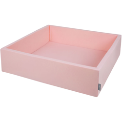 120X30cm/SENZA Palline Quadrato Piscina Per Bambini Fabbricato In EU, Rosa:Rosa Chiaro/Perla/Trasparente - rosa:- - Kiddymoon en oferta