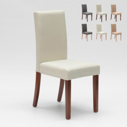 Sedia imbottita con fodera stile herniksdal in legno ristorante Comfort Luxury | Bianco características