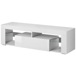 Porta Tv Moderno Brodia 2 Bianco Luminoso / grigio 140cm características