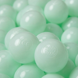 300 ? 6CM Palline Morbide Colorate Per Piscina Bambini Fatto In EU, Menta - menta - Kiddymoon precio