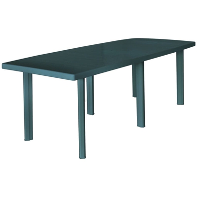 Asupermall - Tavolo da Giardino Verde 210x96x72 cm in Plastica