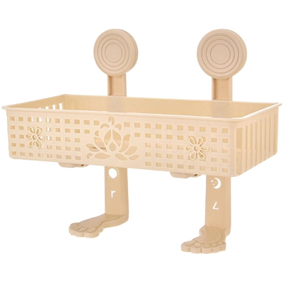 Portaoggetti da bagno Portaoggetti da parete Portaoggetti con adesivo per bagno di casa Toilette Cucina Ripostiglio,Beige