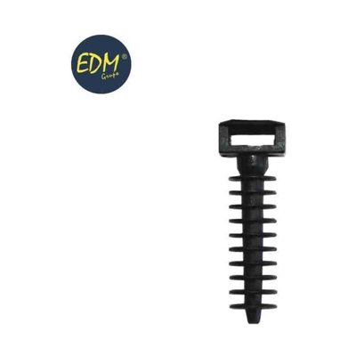 EDM - Tappo nero n. 8 per flangia (25 pezzi) per blister confezionato