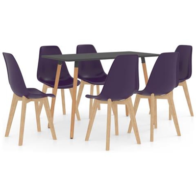 Set Da Pranzo 7 Pz Viola Scuro