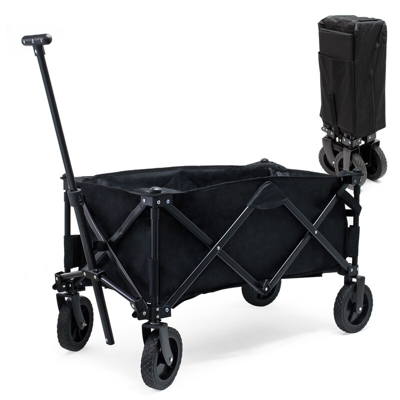 Carrello da trasporto pieghevole adatto a tutti i tipi di terreno con involucro protettivo