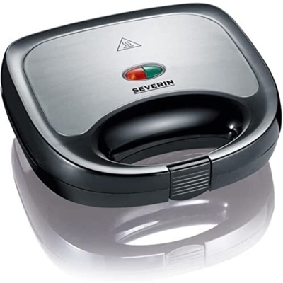 Severin SA 2969 Piastra per sandwich Nero, acciaio inox