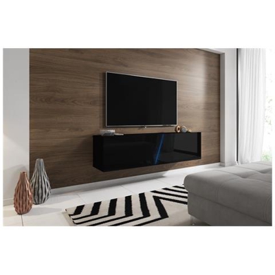 Mobile Tv Sospeso Moderno E Di Tendenza Aczi Bianco / grigio Lucido 160cm Led