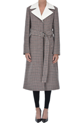 Checked print coat precio
