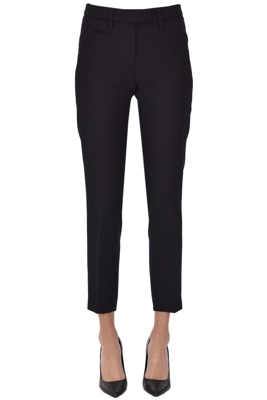 Wool slim trousers