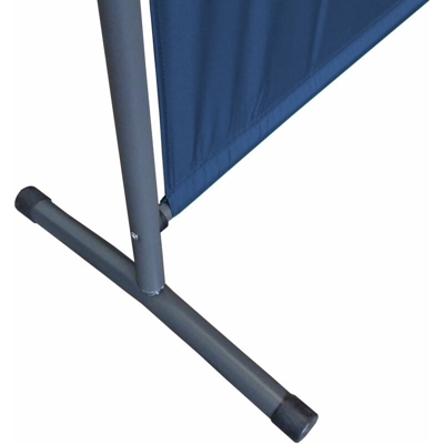 Paravento da Giardino 180 x 78 cm Divisorio in Tessuto Protezione della Privacy Blu