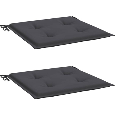 Cuscini per Sedie da Giardino 2 pz Antracite 50x50x4 cm - Antracite - Vidaxl