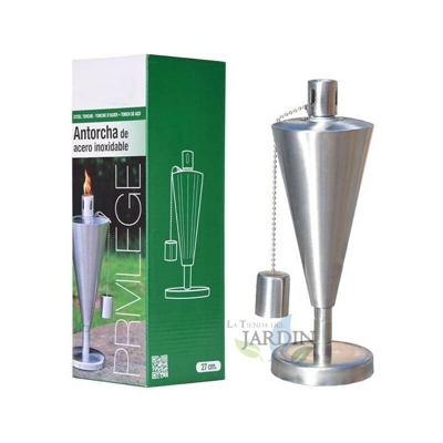 Torcia Privilege in acciaio inossidabile 27 cm