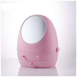 Organizer Per Trucco Ricaricabile Usb Con Luce Led A Specchio Rosa en oferta