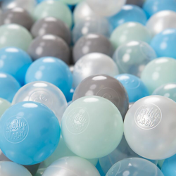 300 ? 6CM Palline Morbide Colorate Per Piscina Bambini Fatto In EU, Perla/Grigio/Trasparente/Azzurro/Menta - perla/grigio/trasparente/azzurro/menta precio