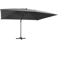 Ombrellone a Sbalzo LED Palo in Alluminio 400x300 cm Antracite - Antracite - Vidaxl en oferta