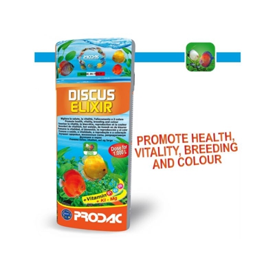 Discus Elixir Iodio Magnesio Vitamine B Pesci Tropicali Discus Acquario 250 Ml