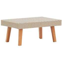 Tavolino da Giardino in Polyrattan Beige - Beige - Vidaxl en oferta