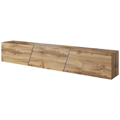 Mobile Tv Sospeso Moderno E Di Tendenza Aczi Rovere Wotan 240cm Led