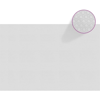 vidaXL Pellicola Galleggiante Solare PE Piscina 300x200 cm Grigia - Grigio