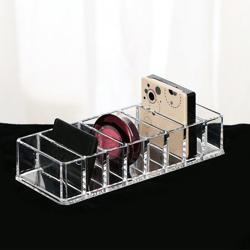 Scatola portaoggetti cosmetica acrilica Custodia per trucco e gioielli Custodia da bagno in acrilico alla moda Ottimo per gioielli con pennelli per en oferta