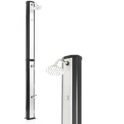 Doccia da giardino piscina a energia solare 35 litri nero-cromo precio