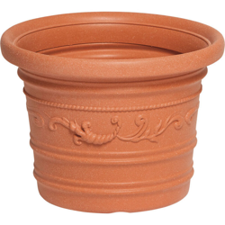 Vaso Prestige in resina festonato decorato 40x30 cm per piante fiori balconi e terrazzi características