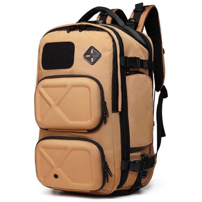 Zaino Da Esterno Uomo Usb Antifurto Da Viaggio Impermeabile Multifunzionale Di Grande Capacità 28x24x52cm Giallo