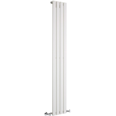 Hudson Reed Delta Radiatore Termoarredo di Design Verticale Moderno - Termosifone con Finitura Bianca - Pannelli Piatti - 1600 x 280mm - 586 Watt
