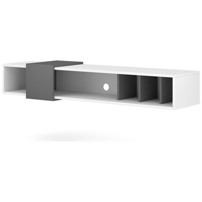 Mobile Tv Sospeso Camille Originale, 150 Cm, Bianco / antracite