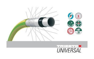 Rr Italia - Tubo giardino professionale 5/8' 15mm x 25 metri Tricotex Universal giallo 458225