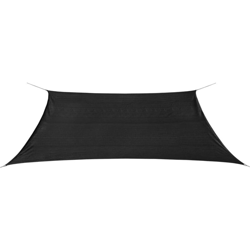 Parasole a Vela HDPE Rettangolare 2x4 m Antracite - Antracite - Youthup precio