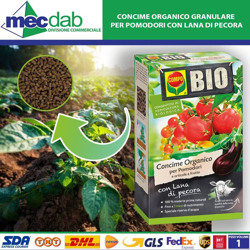 Concime Bio Lana di pecora per pomodori da 750 gr - Compo en oferta
