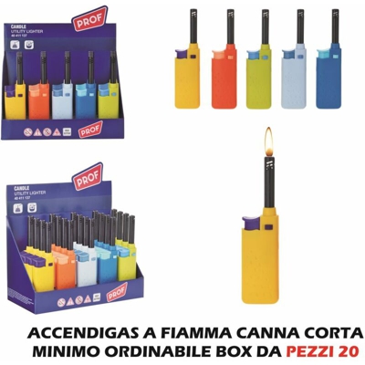 Accendigas A Fiamma Canna Corta Set 20 Pz.