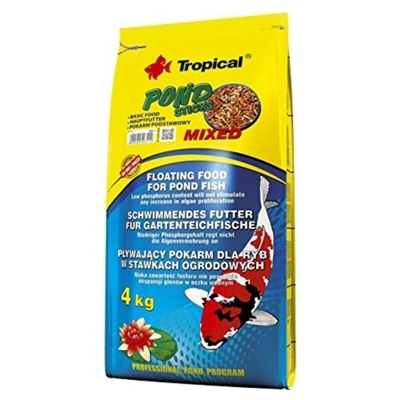 Pond Sticks Mixed Sacco da 50 Litri/4Kg - stick galleggianti per pesci da laghetto - Tropical