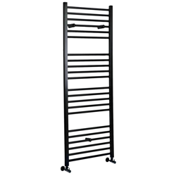 Hudson Reed Nox Scaldasalviette Piatto di Design Verticale - Termoarredo Bagno ad Acqua Calda - Acciaio Nero - 919W - 1600 x 600mm precio