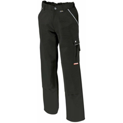 I Pantaloni Di Lavoro, Tela, 320 G / Mq, Formato 48, Il Nero en oferta