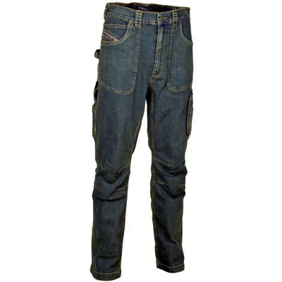 Cofra ® - JEANS BARCELONA COFRA PANTALONE DA LAVORO ELASTICIZZATO ANTINFORTUNISTICA | 52