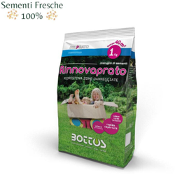 RINNOVAPRATO Semi per zone danneggiate prato da 1 KG - Bottos en oferta