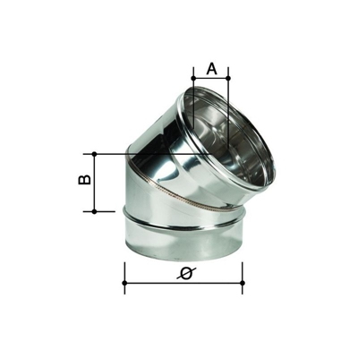 Cordivari - Curva Monoparete in Acciaio Inox ART.3304025212240
