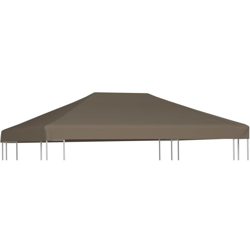 Copertura Superiore per Gazebo 310 g/m² 3x3m Grigio Talpa - Marrone - Vidaxl características