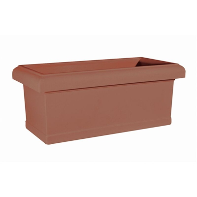 Cassetta Resina Liscia Rettangolare cm. 80 Terracotta