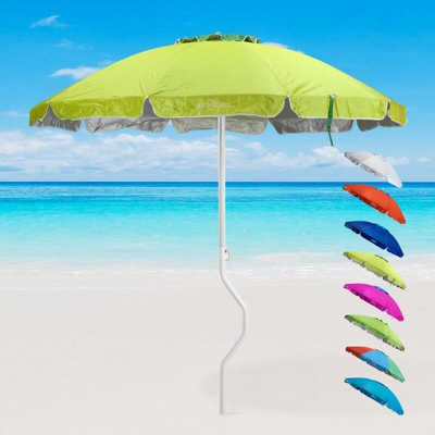 Ombrellone mare 200 Cm Protezione uv spiaggia pesca Ermes | Verde 2 - Girafacile