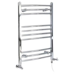 Hudson Reed Kent Scaldasalviette Misto Curvo Moderno - Termoarredo Bagno a Scaletta Cromato - Design Elettrico & Idraulico - 287W - 800 x 600mm en oferta