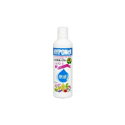 Hyponex liquido giapponese, NPK 6-10-5 (450 ml), concime per bonsai